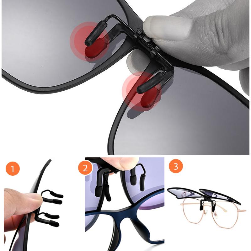 Nieuwe gepolariseerde Clip-On Flip-Up Zonnebril