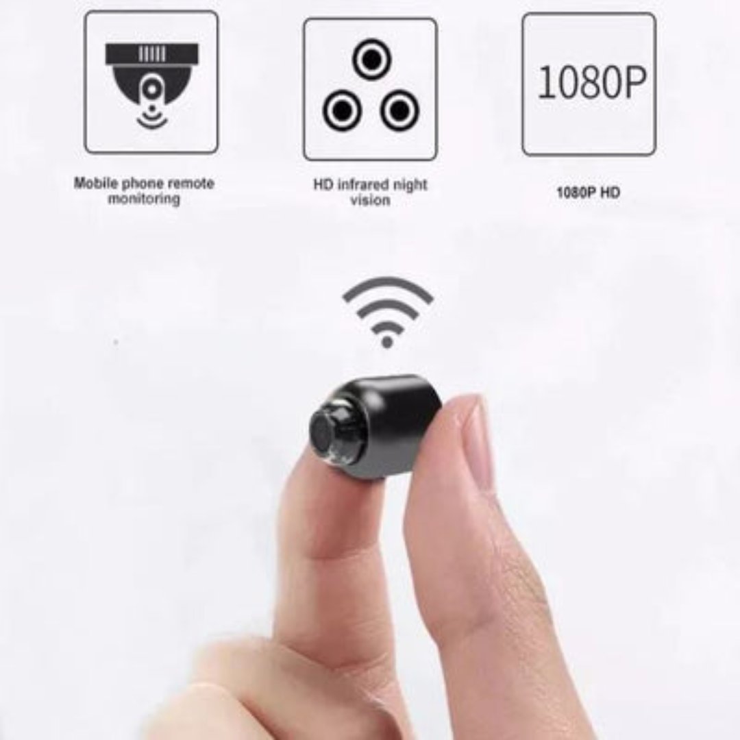 Verborgen WiFi Camera (1080P) – Draadloze Babyfoon & Discrete Bewaking