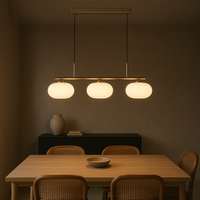 Moderne 3-Lichts Bauhaus Eiland Hanglamp