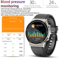 Medische EKG-Smartwatch | CFDA-gecertificeerd | 512Hz Hoge Precisie Biosensor | SpO2- & Hartslagmonitoring | AI-gebaseerde Ademhalingsanalyse | IP67 Waterdicht
