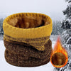 Warme wintersjaal | Gebreide fleece nekwarmer met dik kasjmier