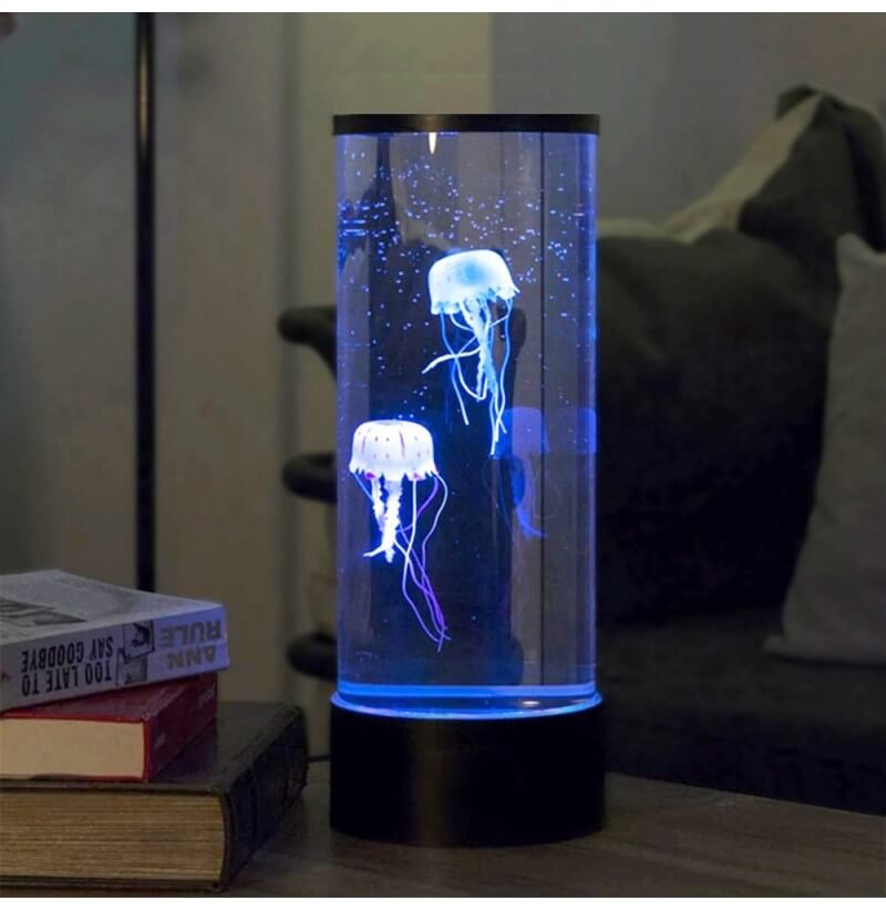 Kleurveranderende sensorische lamp met medusa