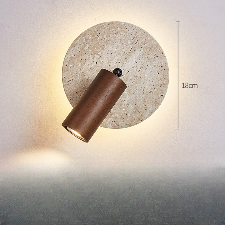 Travertine Moderne Rotatable Bedlamp Wandlamp