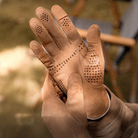 Koudbestendige suède handschoenen
