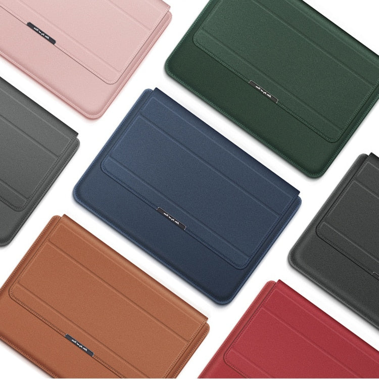 Vouwbare 2-in-1 beschermtas voor laptop | Premium hoes met ondersteuning