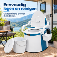 Draagbaar Campingtoilet voor Camper, Caravan & Kamperen