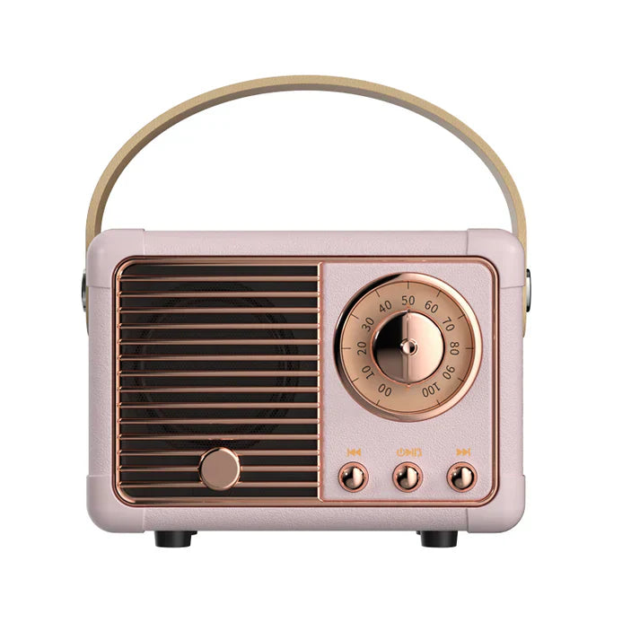 Sonique Classic Bluetooth Speaker | Premium draadloze 2.0-kanaals luidspreker met rijke audio en retro design