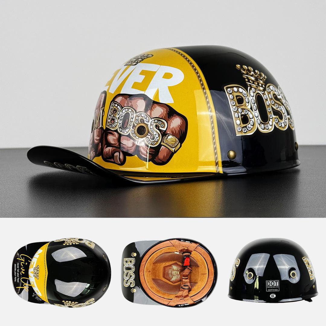 Moto Baseball Cap Stijl Helm DOT En ECE Certificering