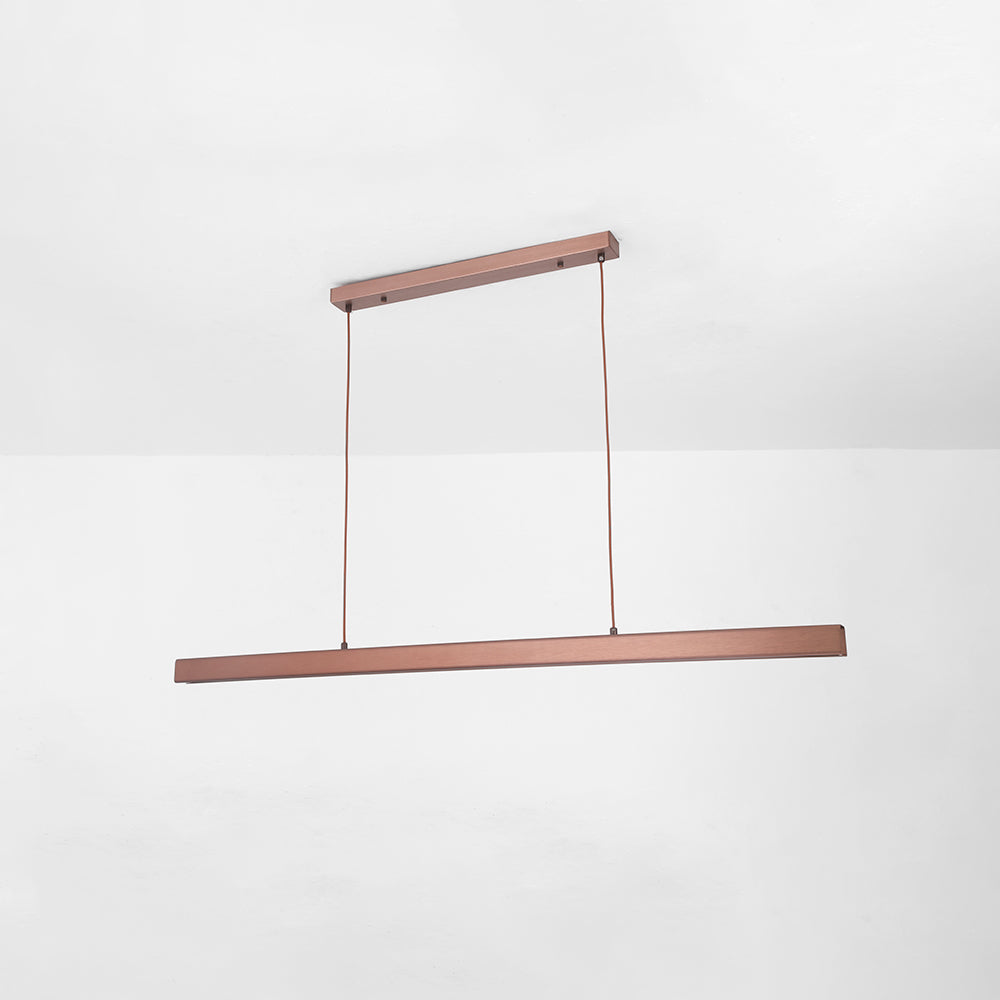 Arisha Moderne LED Hanglamp Lineair Zwart/Bruin Eetkamer Metaal