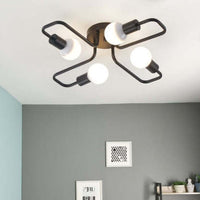 Arisha Vintage Moderne Minimalistische Industriële Zwarte Plafondlamp