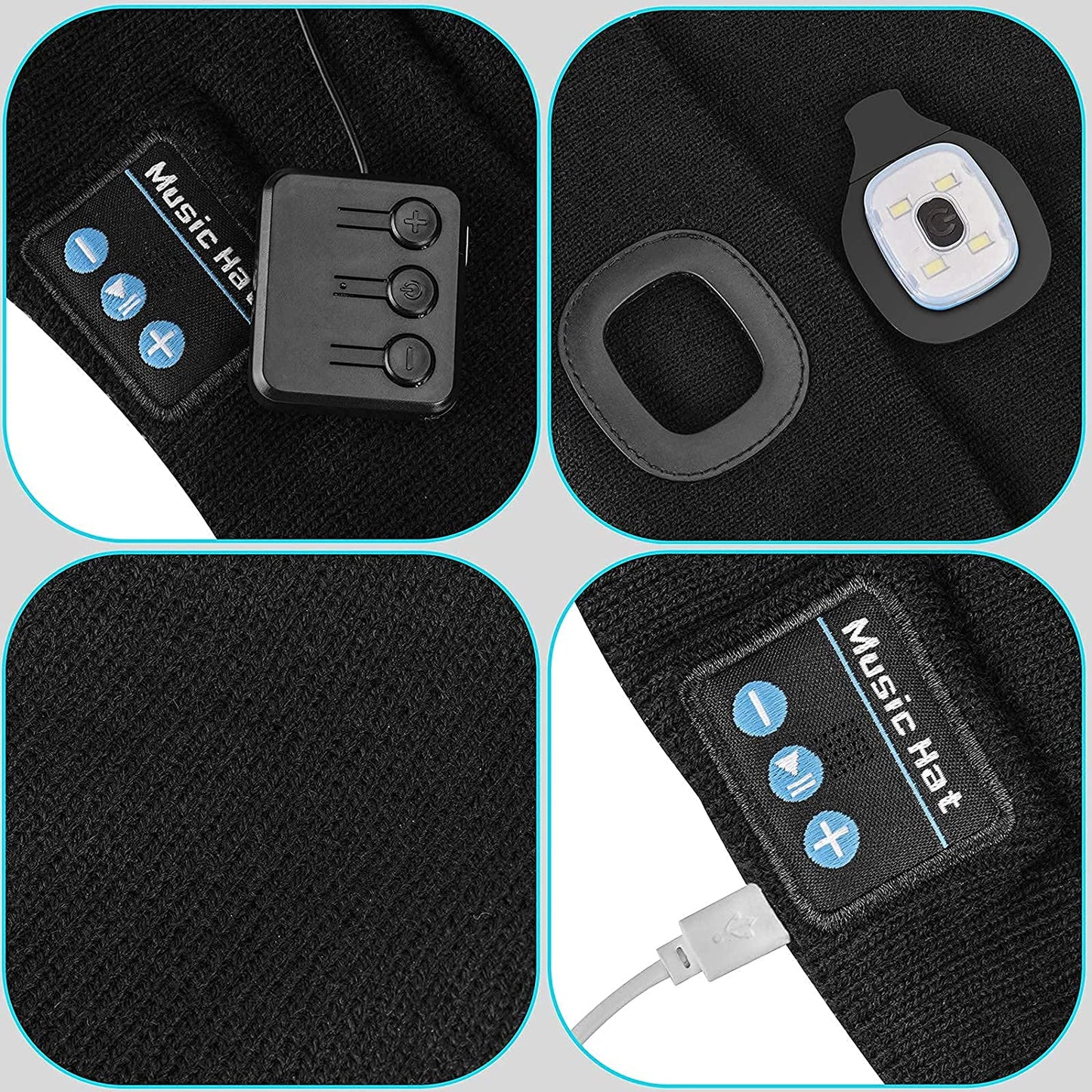 Bluetooth Beanie Hoed Licht Draadloze Hoofdtelefoon