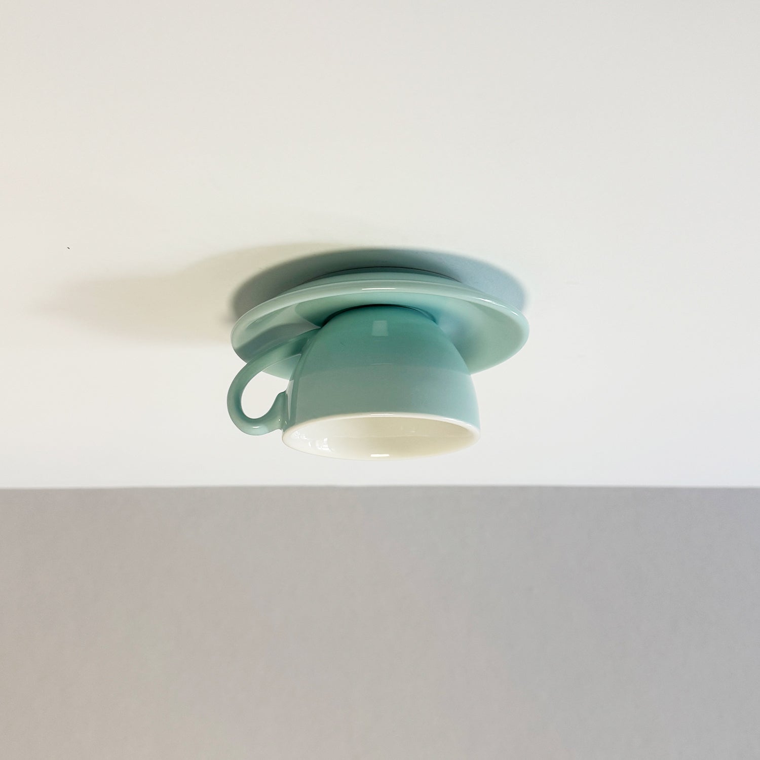 Valentina Moderne Plafondlamp, Blauw/Roze/Geel, Koffiemokken, Keramiek, Slaapkamer