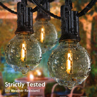 Skanto | Brightown 60Ft Buitenverlichting - G40 Globe LED Terrasverlichting met 32 Schokbestendige Lampen