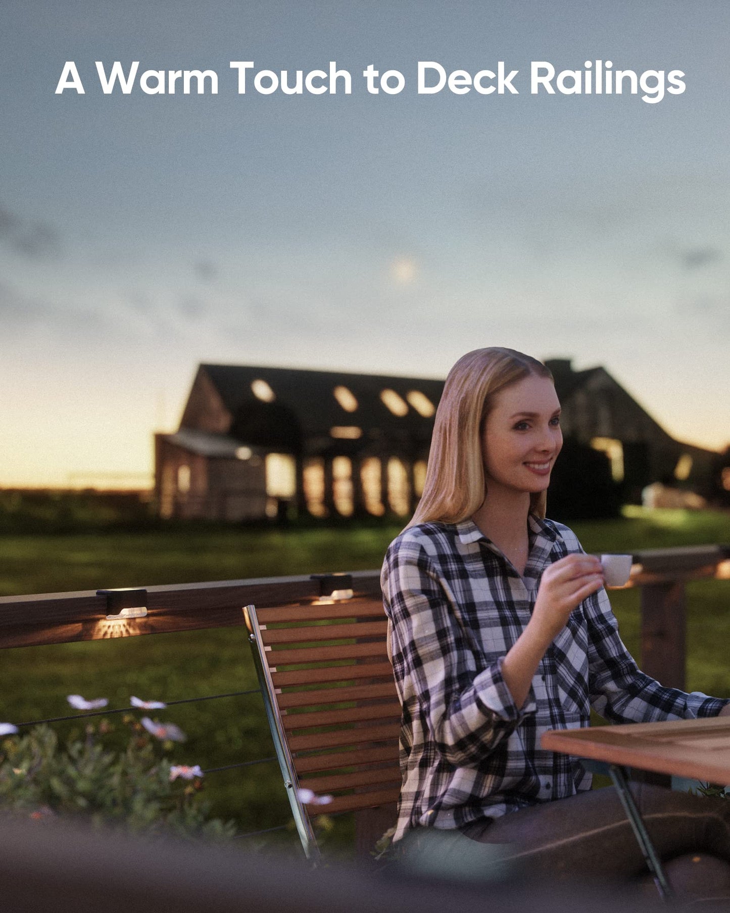 Skanto | 16 Stuks Zonnepaneel Deck Verlichting - Waterdichte LED Hekverlichting Voor Tuin, Terras, Trap, Zwart