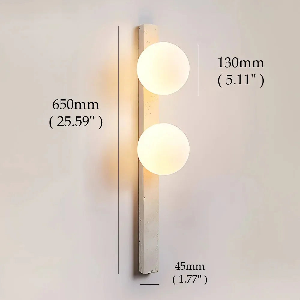Abigail Travertine Wandlamp