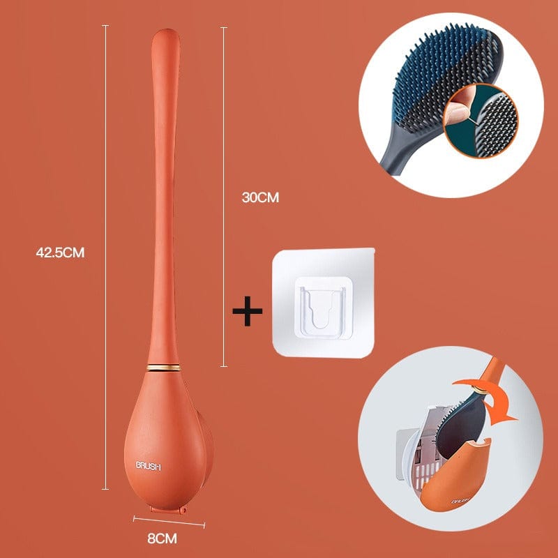 Moderne flexibele siliconen toiletborstel