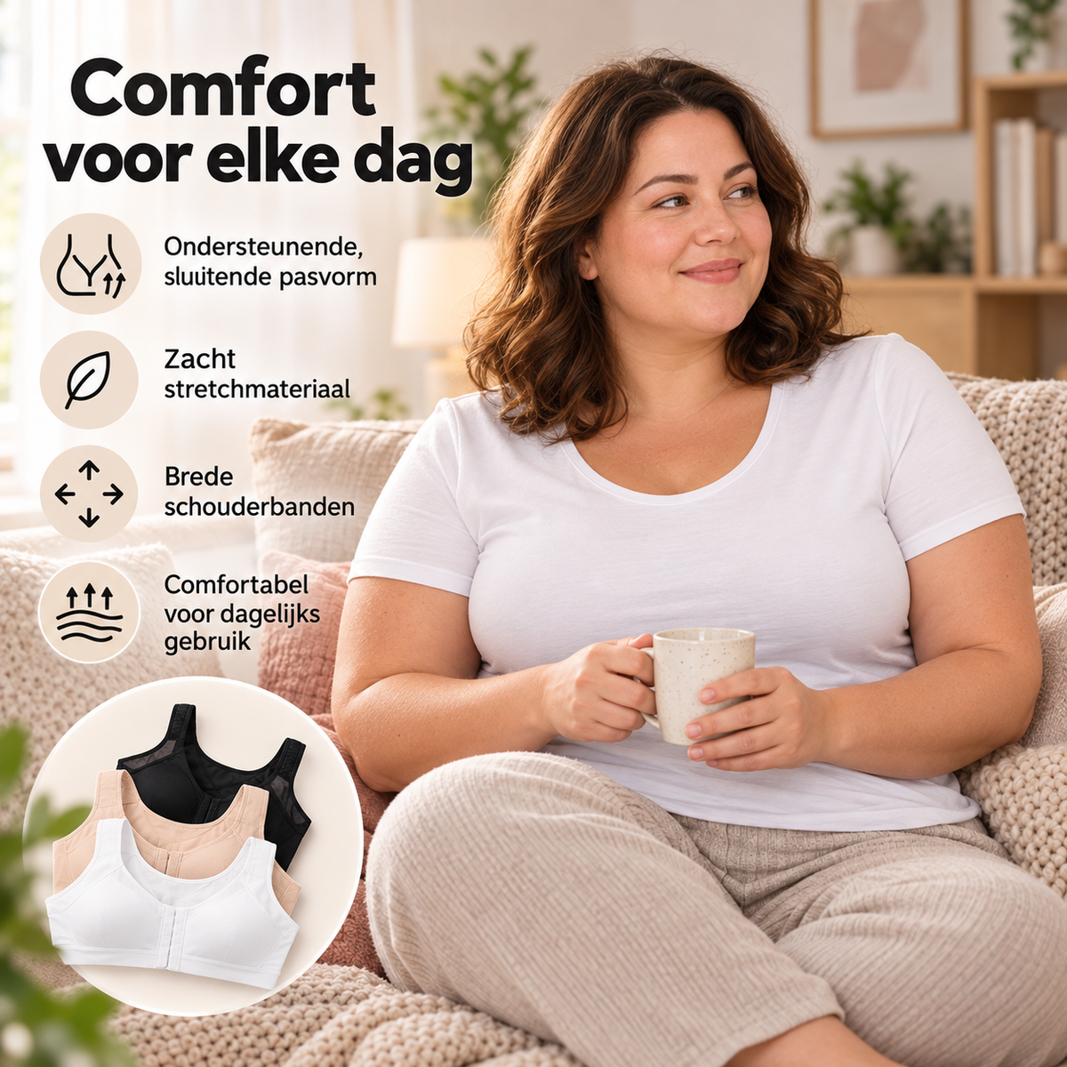 LuxAlign | Grote Maten BH met Brede Ondersteuning – S t/m 5XL