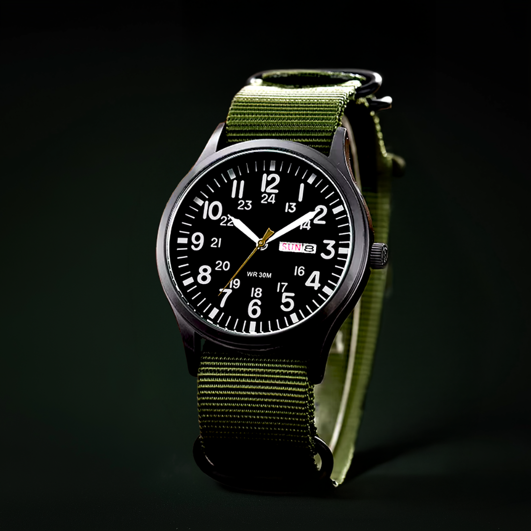 Heren Outdoor Horloge – Waterdicht tot 100m, Krasbestendig Saffierglas