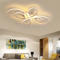 Brisa Moderne LED Multi Ringen Plafondlamp, Bruin/Wit