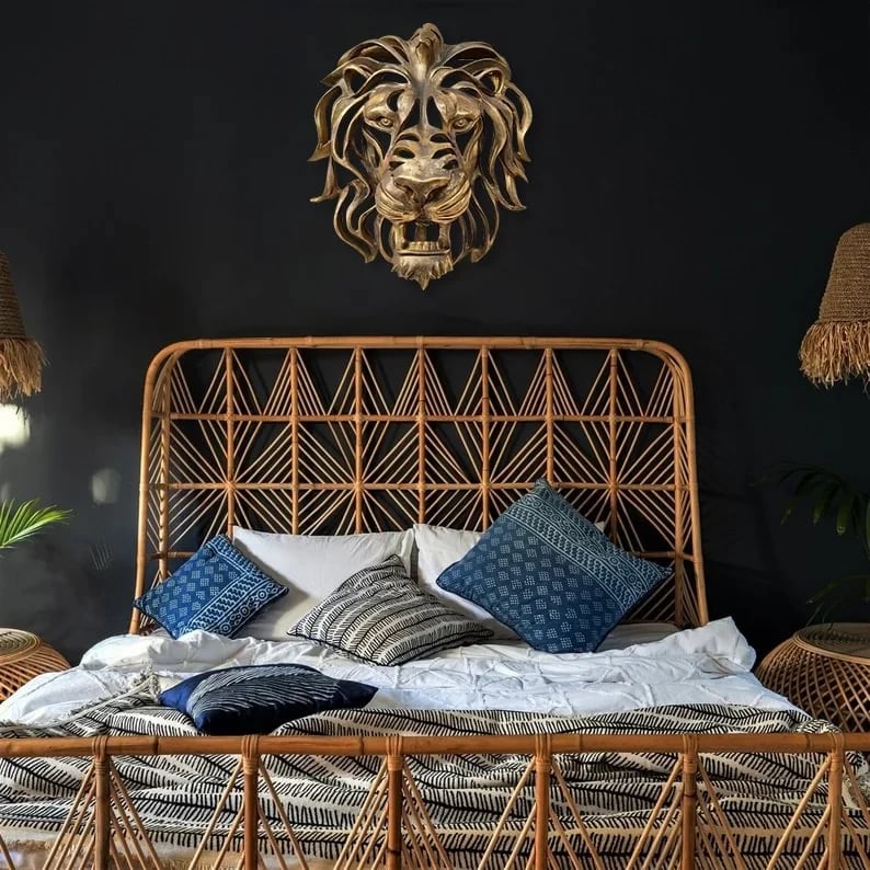 Metaal Leeuwenkop Wanddecoratie - Elegant en Sterk