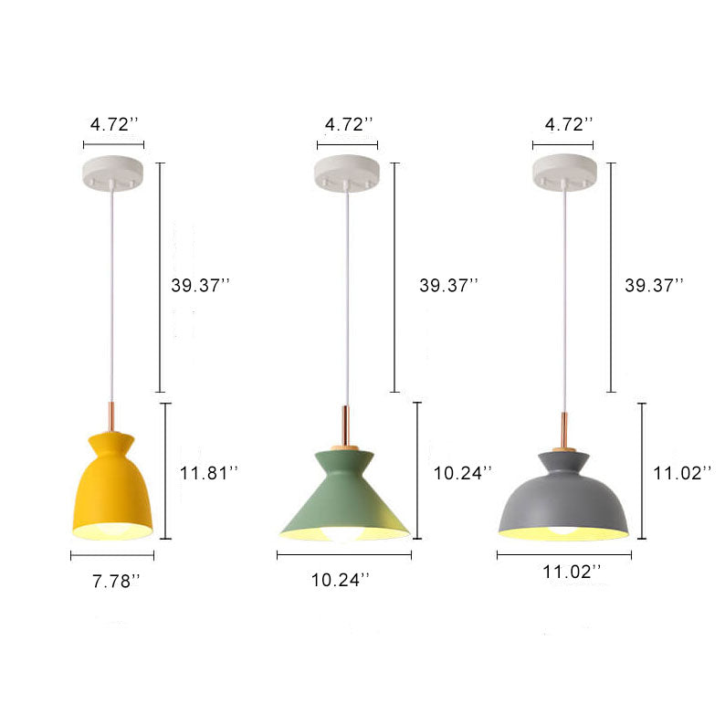 AuroraLite Nordic Hanglamp | Metaalontwerp | 1-Licht | Moderne kleurvarianten