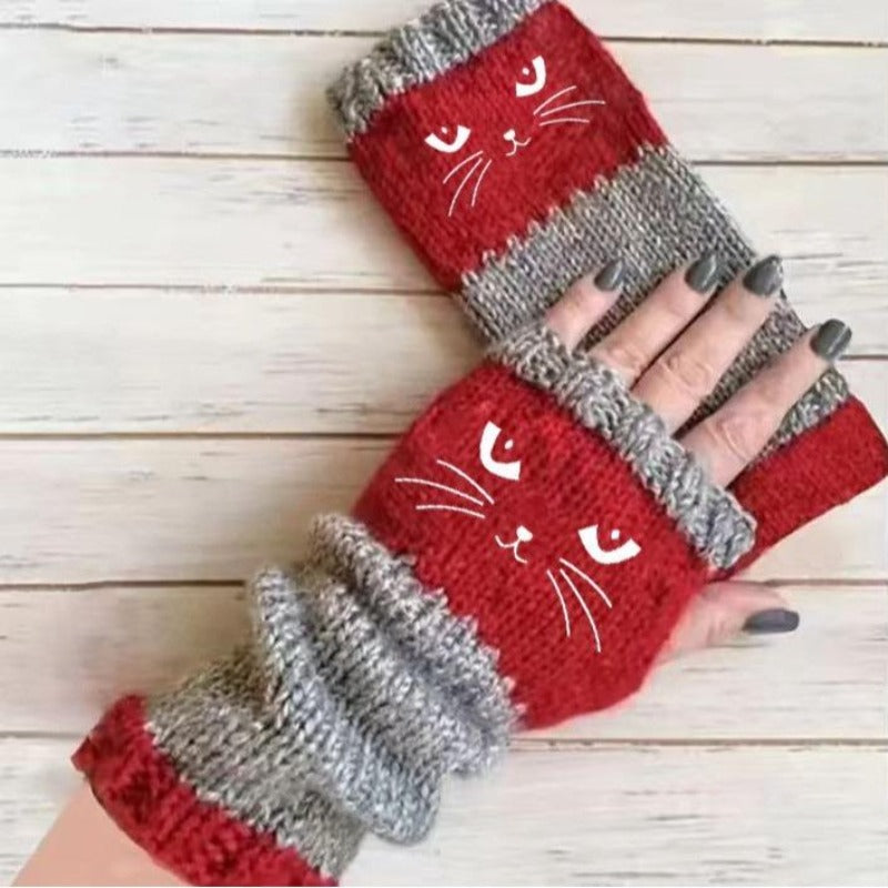 Kat Brei Vingerloze Handschoenen