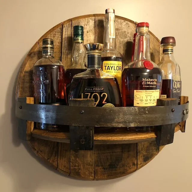 VistaCraft - Houten display voor flessen met een elegante uitstraling