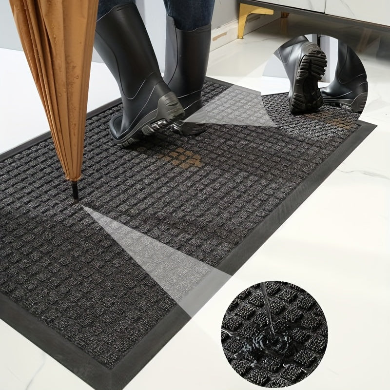 CleanStep – Elegante deurmat met een rasterpatroon voor een verzorgde entree