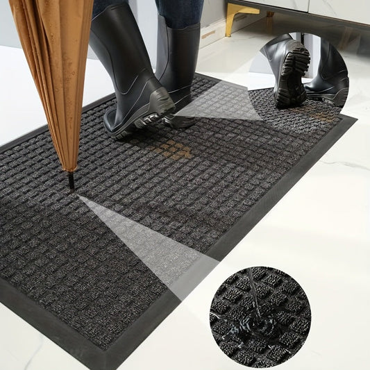 CleanStep – Elegante deurmat met een rasterpatroon voor een verzorgde entree