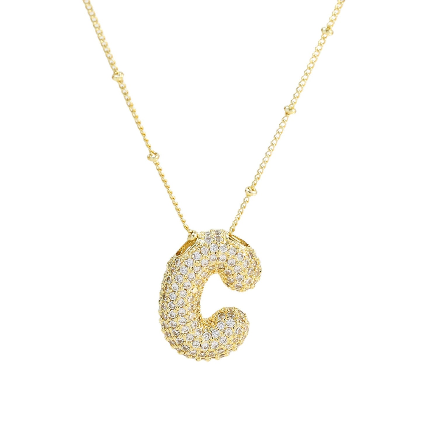 Diamanten Ketting met Letter