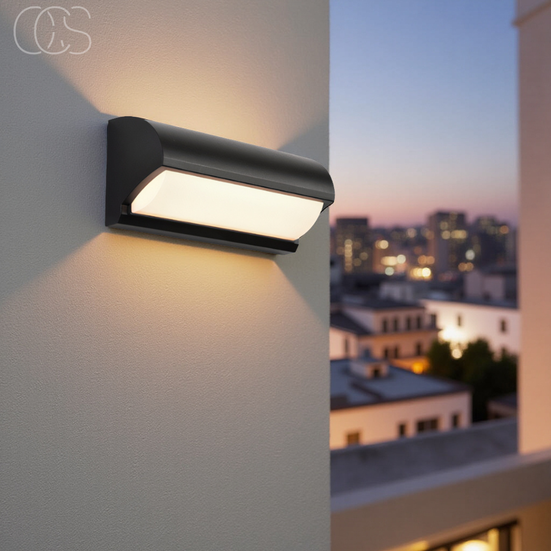 Zwart LED Buiten Wandlicht
