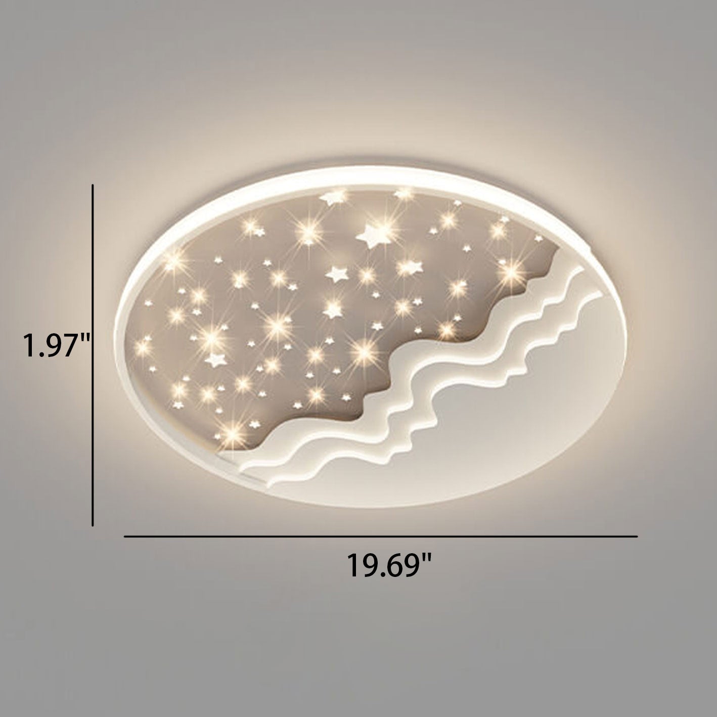 LunaAura LED-Plafondlamp | Hemels Maan-Star-Design