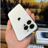 Gegalvaniseerde Matte Acryl Gehärt Glas iPhone Beschermhoes