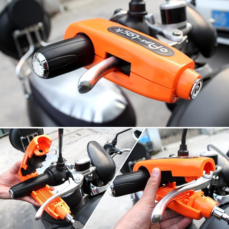 1+1 GRATIS | CapsLock Motorhandgreepslot | Effectief Stuurslot | Diefstalbeveiliging voor Scooters & Motoren