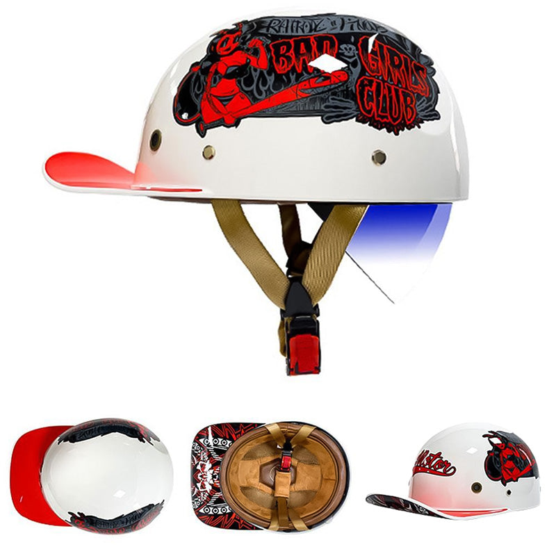 OrionRide Baseballstijl DOT Helm Met ABS Schaal Voor Motorfietsen