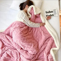Dikke Winter Lamswollen Deken  - WarmWool