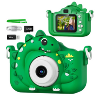DinoElite Junior Digitale Camera | High-definition 1080P videocamera ontworpen voor jongens van 3-12 jaar, perfect voor het vastleggen van onvergetelijke dinosaurusthema verjaardagsherinneringen.