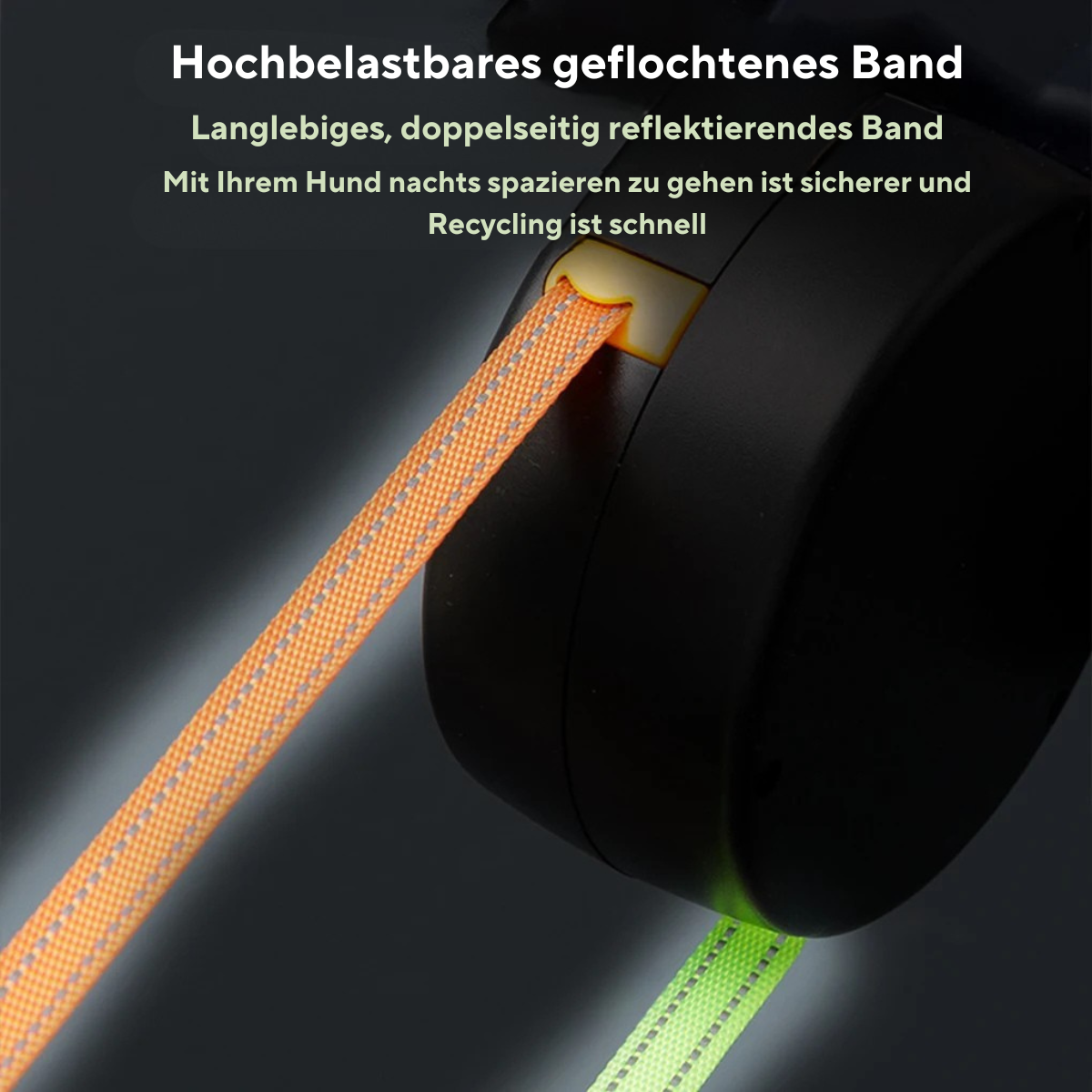 Nooit Meer In de Knopen – Dubbele Hondenriem met LED Licht