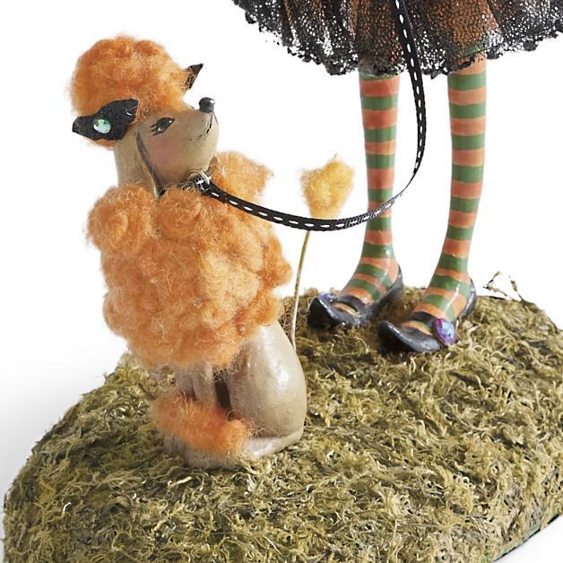 Halloween-Figurine | Handgemaakte Hexendecoratie | Hars