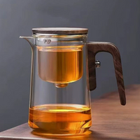 BrewPure Magnetische Theepot | Deluxe glazen theepot met one-click scheide