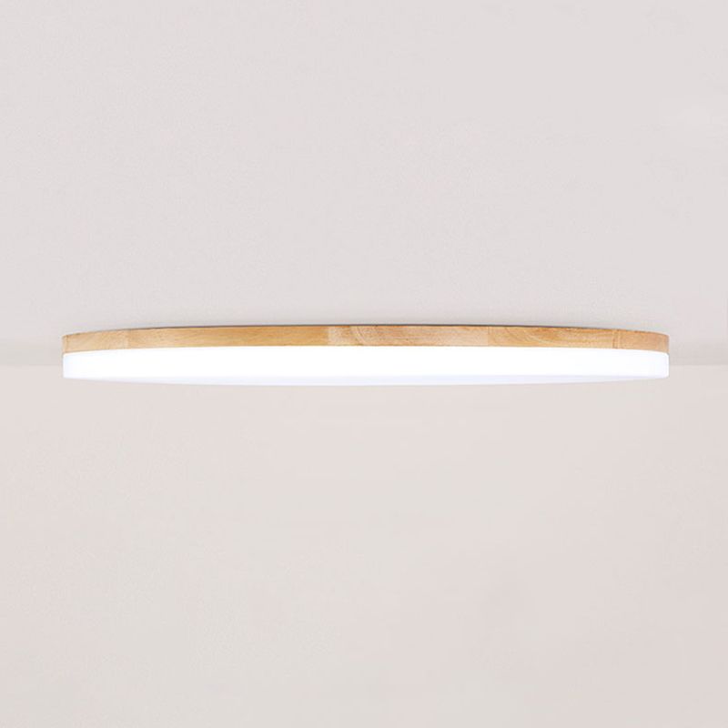 Eilo LED Plafondlamp Groot Rond Modern Hout