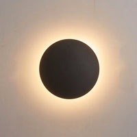 Kyris Ronde Minimalistische Wandlamp Zwart/Goud/Wit. Woonkamer