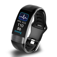 P11 Plus Gezondheids-Tracker | Professionele EKG & Bloeddrukmonitoring | HRV-analyse met Lorenz-Scatterplot | SpO2 & Slaap-Screening | IP67 Waterdicht | Cyclustracking