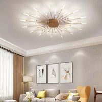 Arisha Industriële LED Plafondlamp Zwart/Goud Woonkamer Metaal
