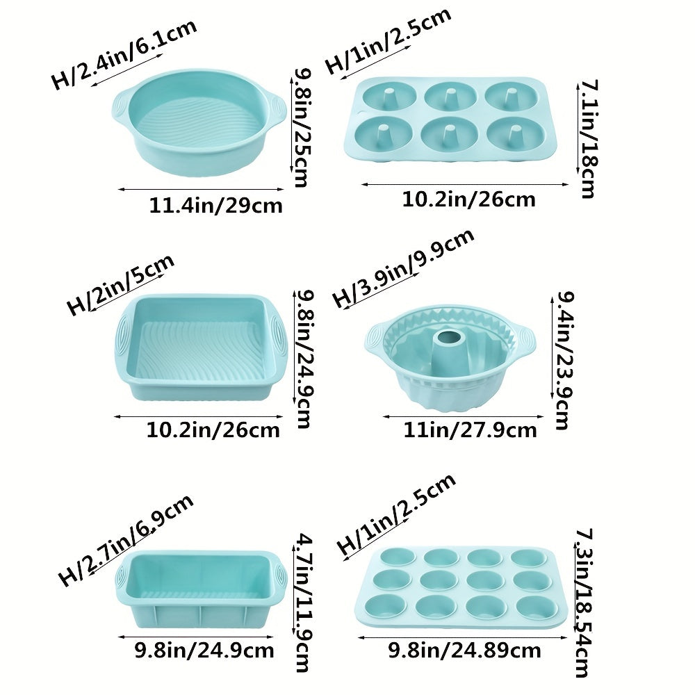 Complete Silicone Bakvorm Set – Flexibel, Duurzaam en Gemakkelijk in Gebruik