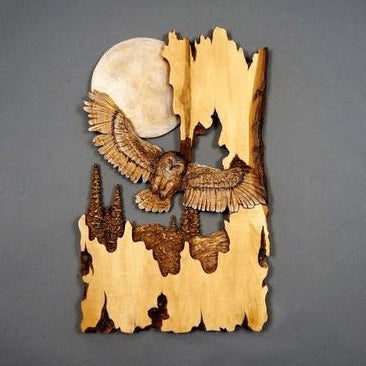 Dieren Houtsnijwerk Wanddecoratie