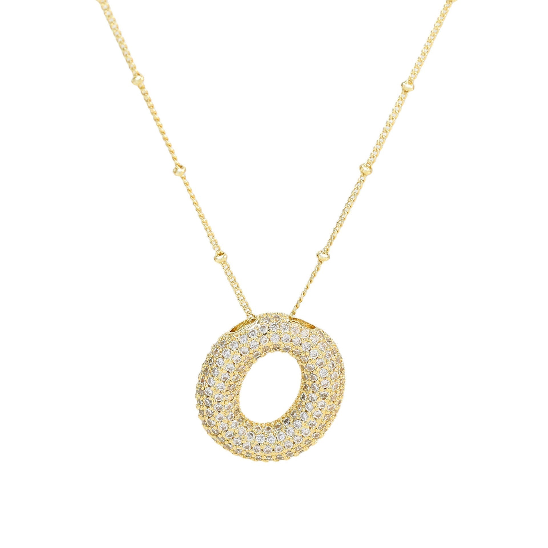 Diamanten Ketting met Letter