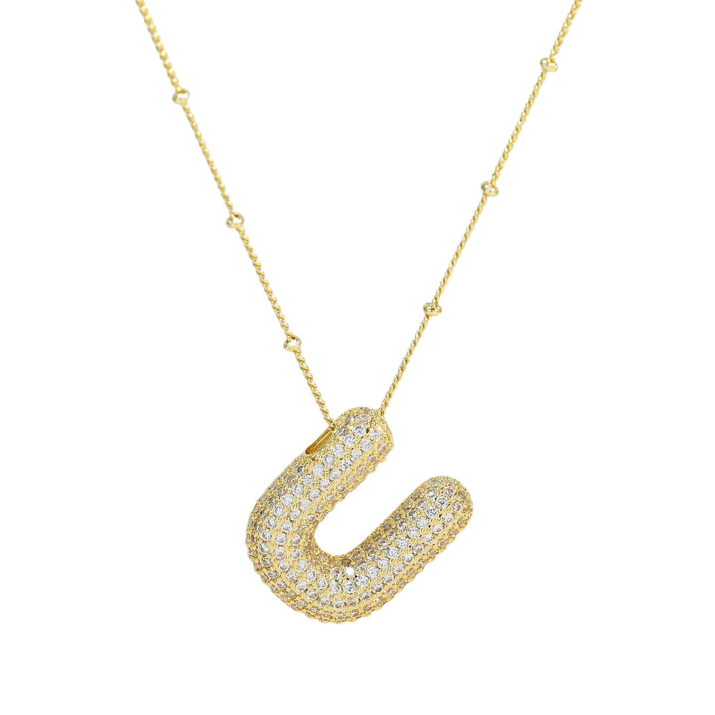 Diamanten Ketting met Letter