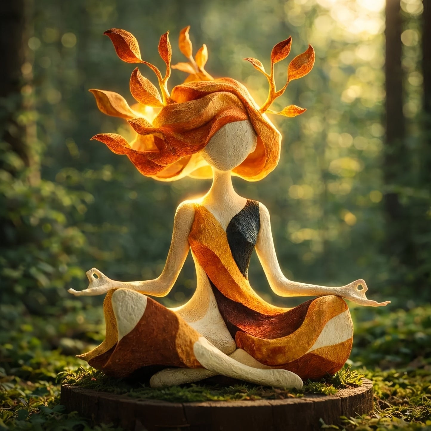 SerenityLeaf™ | Decoratieve Yoga-Figuur