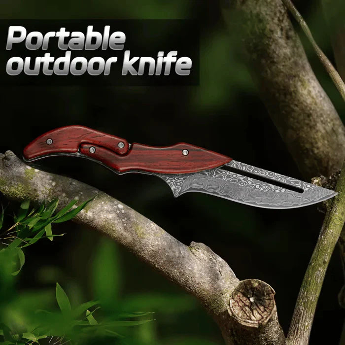 BladeCraft – Handgemaakt Vouwmes van Damascusstaal